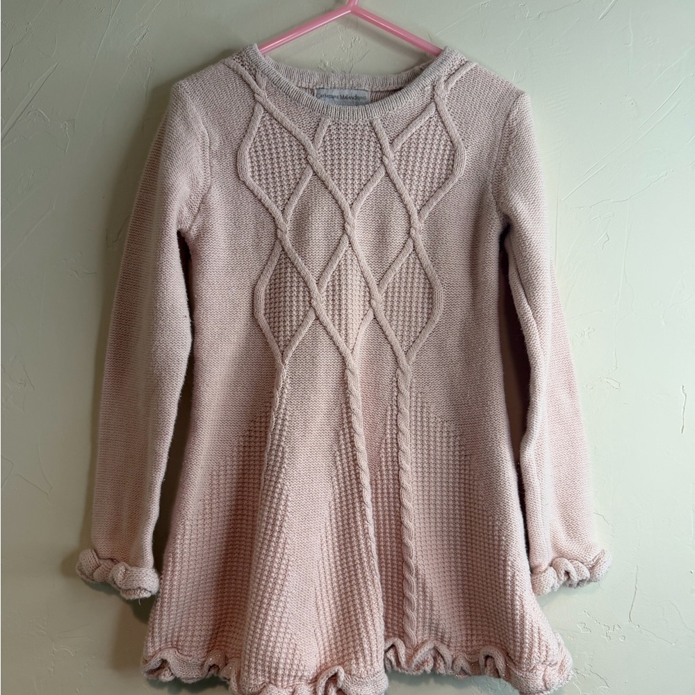 Elegant Pink Knit Sweater